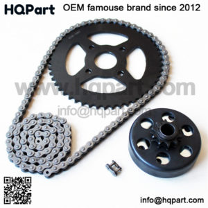 10T 3/4″ #41/420 Light Shoes Centrifuge Clutch #420 Chain With 50T 40mm #420 Sprocket (Black)