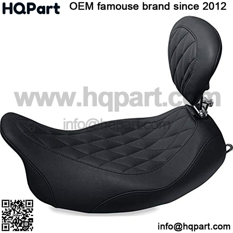 Motorcycle Seats 79725 Wide Tripper Solo Seat With Driver Backrest For Harley Davidson Electra