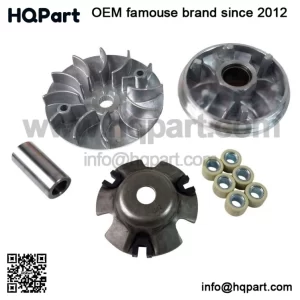 New Drive Belt Variator Pulley Roller Set for  Baotian Glow 125 BT125T-2