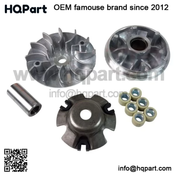 New Drive Belt Variator Pulley Roller Set for  Baotian Glow 125 BT125T-2