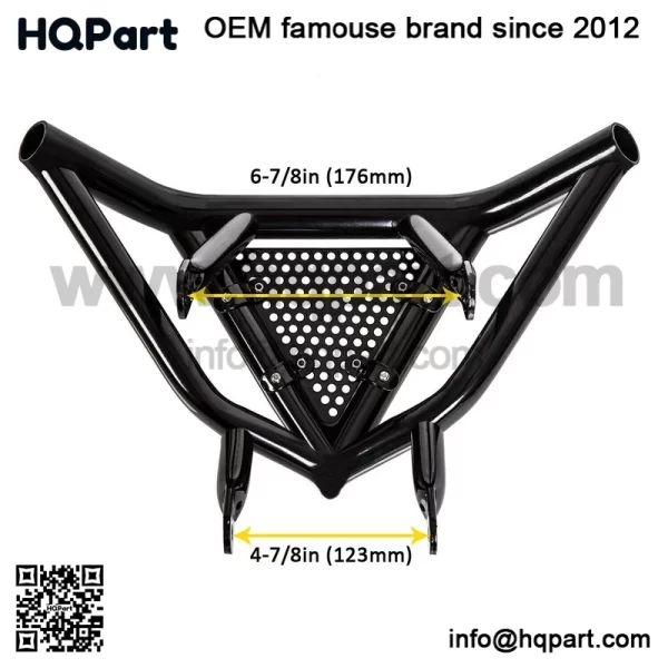 Aluminum Front Bumper Proctector For Honda TRX 450R TRX400EX Black - Image 2