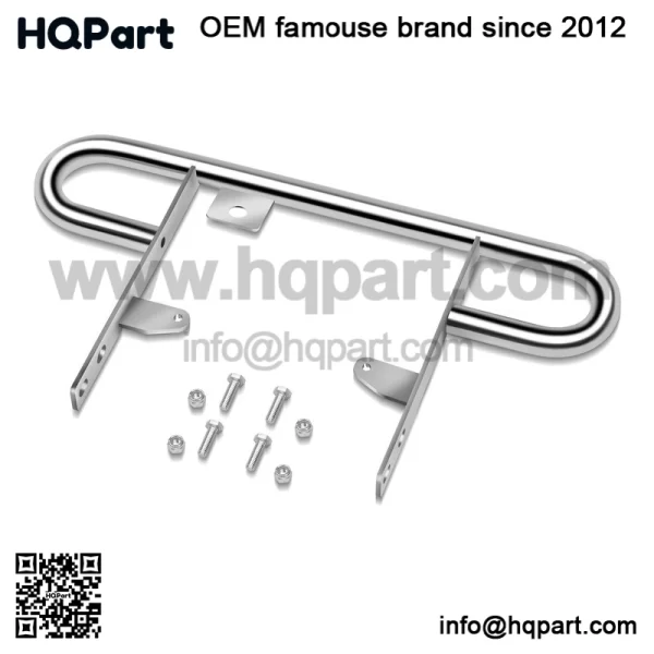 For 2004-2013 Yamaha YFZ450 ATV Rear Wide Grab Bar Bumper Chrome Carrier - Image 2