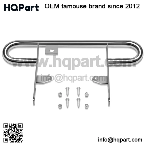 For 2004-2013 Yamaha YFZ450 ATV Rear Wide Grab Bar Bumper Chrome Carrier - Image 3