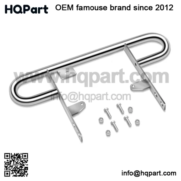 For 2004-2013 Yamaha YFZ450 ATV Rear Wide Grab Bar Bumper Chrome Carrier - Image 4