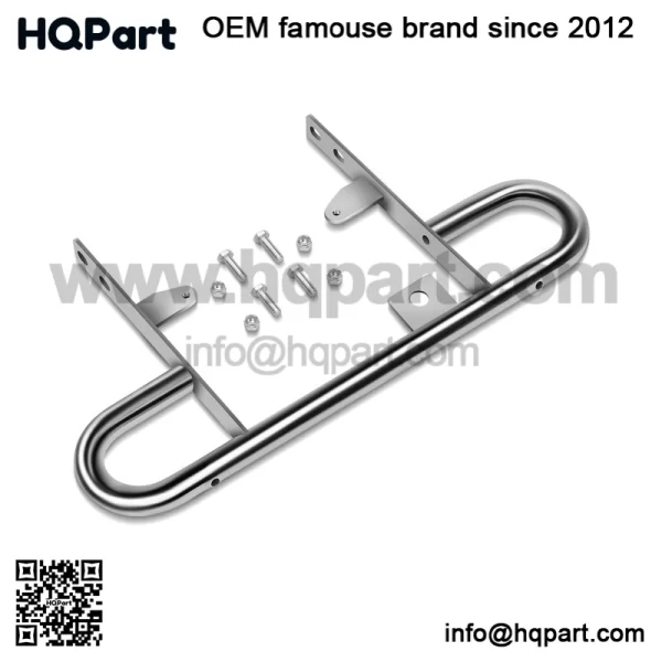 For 2004-2013 Yamaha YFZ450 ATV Rear Wide Grab Bar Bumper Chrome Carrier - Image 5