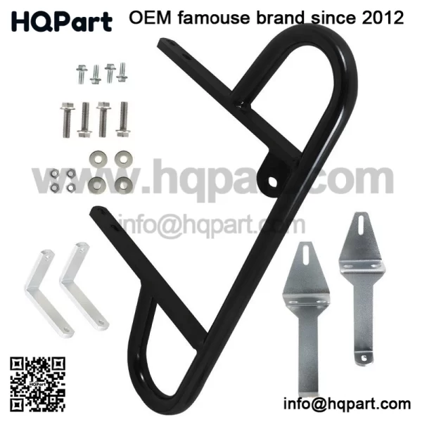 For Yamaha YFZ 450 Rear Wide Grab Bar Bumper Alba Racing Black 199 T2 B - Image 2
