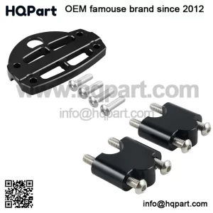 For Yamaha Raptor 700R Handlebar Clamp With Key Guard + Handlebar Riser Clamps