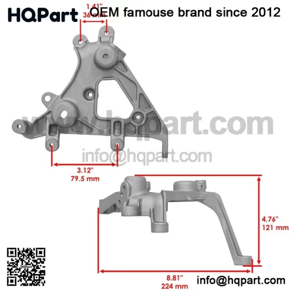 Front Fender Right Headlight & Bracket For Yamaha Raptor 700 YFM700 2006-2012 - Image 2