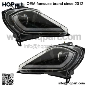 LED Headlight Full Replacement Housings For Yamaha Raptor 700 700R 2006-25