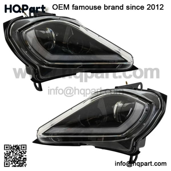 LED Headlight Full Replacement Housings For Yamaha Raptor 700 700R 2006-25