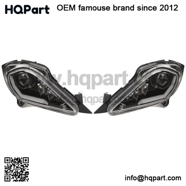 2PCS LED Headlights Head Lamps For Yamaha YFZ 450 Raptor 350 700 700R 2006-2023