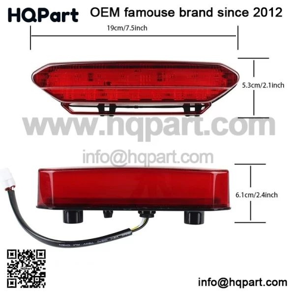 Brake Tail Light Braking Lamp for YAMAHA ATV YFZ450 YFZ450V YFZ450SE 2006-2009 - Image 2