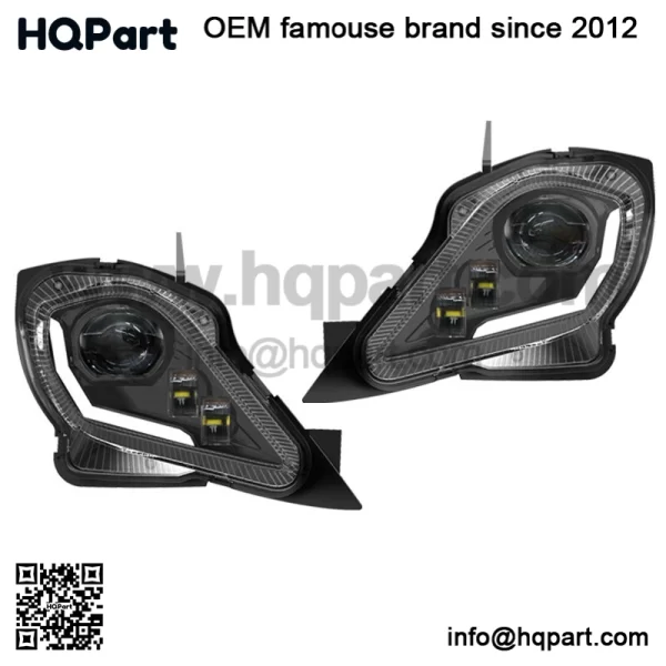 For YAMAHA YFZ 450 RAPTOR 250 350 700R LED Headlights Set Head Lamps Turn Signal - Image 3