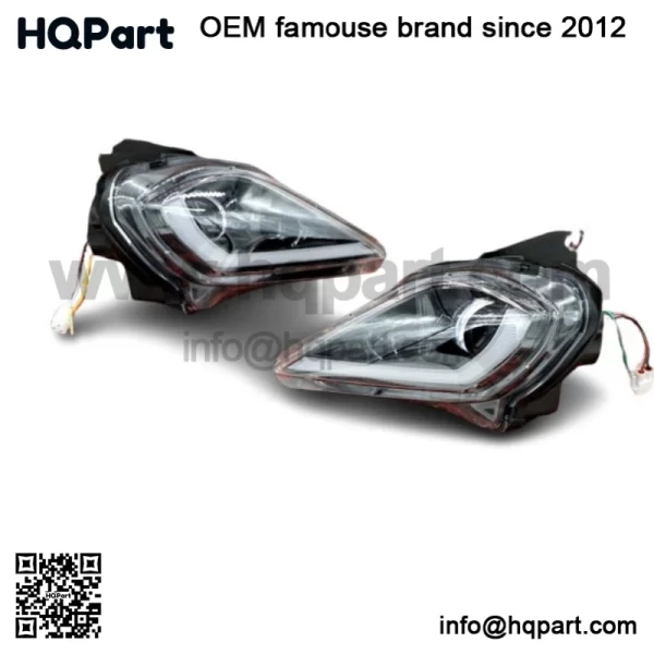 2 x LED Headlights Yamaha YFZ450R Raptor 700 700R YFZ450 WOLVERINE - Image 4