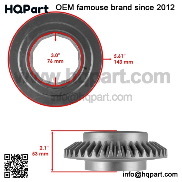 Polaris crambler 00 X4 010-2012 ront ifferential ear inion it - Image 3