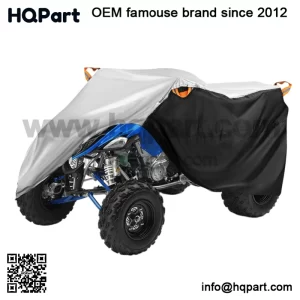 ATV Cover Waterproof Dust UV Protection Silver For Yamaha Raptor 660R 700 700R