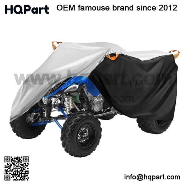 ATV Cover Waterproof Dust UV Protection Silver For Yamaha Raptor 660R 700 700R