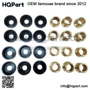 12PCS A-Arm Bushings & Dust Cover Caps Kit for Yamaha YFZ450 YFZ450R YFZ450X