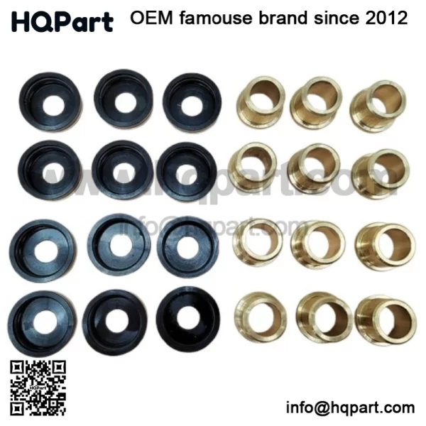 12PCS A-Arm Bushings & Dust Cover Caps Kit for Yamaha YFZ450 YFZ450R YFZ450X