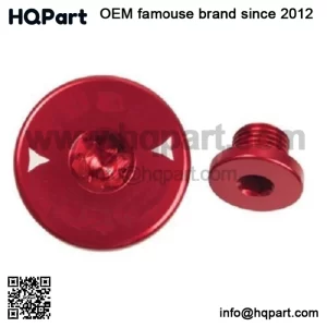 Billet Aluminum Engine Plug Kit Plugs Red HONDA TRX300EX TRX400EX TRX450R