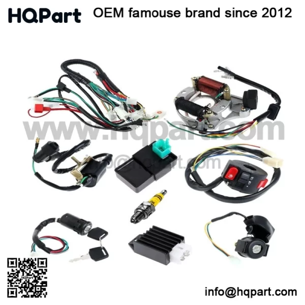 CDI Wire Harness Stator Assembly Wiring Fit 50 70 90 110 125cc ATV Electric Quad