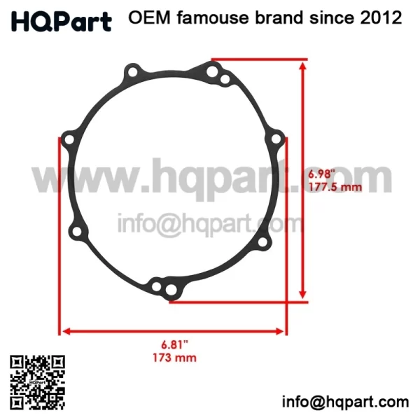 Clutch Cover Gasket For Yamaha WR250R 08-2020 / WR250X 2008-2011 3D7-15462-00-00 - Image 3