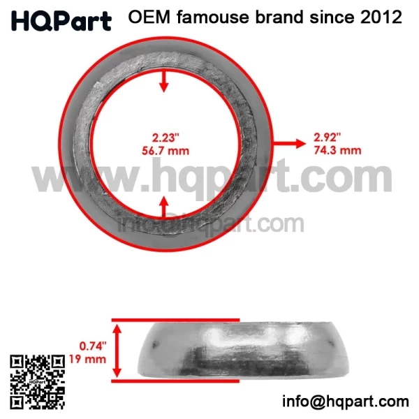 Can-Am averick 3 R 020-2023 xhaust uffler asket /Seal - Image 2