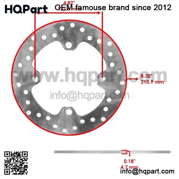 Front And Rear Brake Disc Rotor For Honda Talon 1000R 1000X 4 SXS1000S 2019-2024 - Image 2