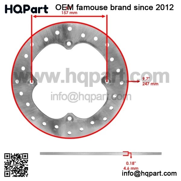 Can-Am averick 3 urbo  018-2019 ront  ear rake isc otors - Image 2