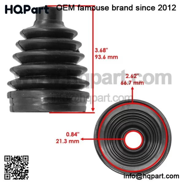 Front Inner CV Axle Boot For Honda Pioneer 520 SXS520M 2021-2022 - Image 2