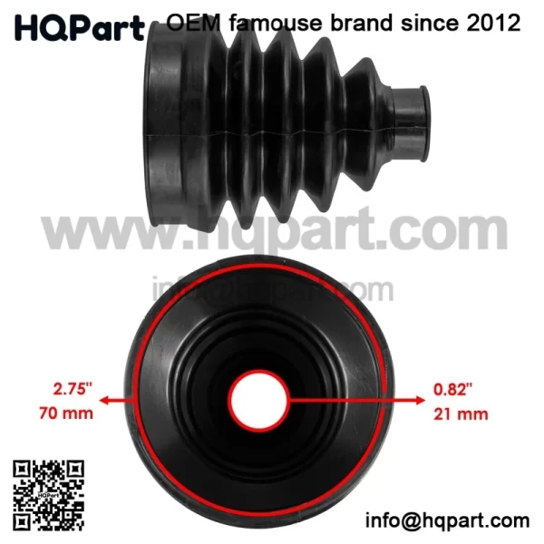 Front Axle Inner & Outer CV Boot For Polaris Ranger EV Full Size Premium 2023-24 - Image 2