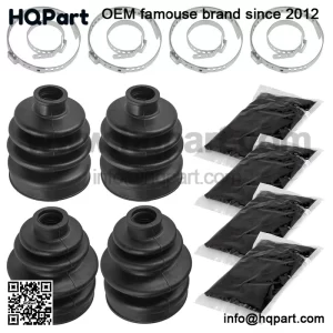 2 Front Inner Outer Axle CV Boot Kit For Honda TRX450ES TRX450S Foreman 98-01