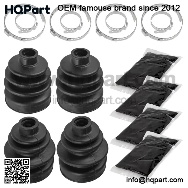 2 Front Inner Outer Axle CV Boot Kit For Honda TRX450ES TRX450S Foreman 98-01