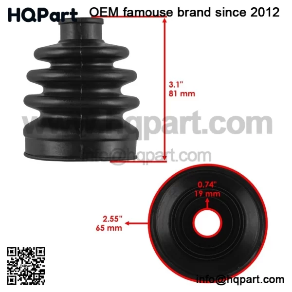 2 Front Inner Outer Axle CV Boot Kit For Honda TRX450ES TRX450S Foreman 98-01 - Image 2