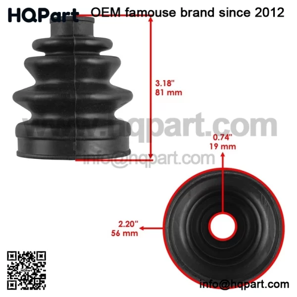 2 Front Inner Outer Axle CV Boot Kit For Honda TRX450ES TRX450S Foreman 98-01 - Image 3