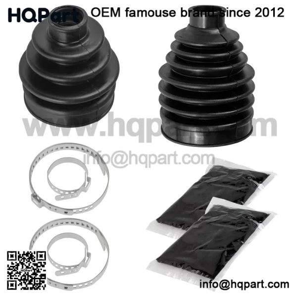 Front Axle Inner & Outer CV Boot Kit For Yamaha Kodiak 450 YFM450 EPS 2022-2025