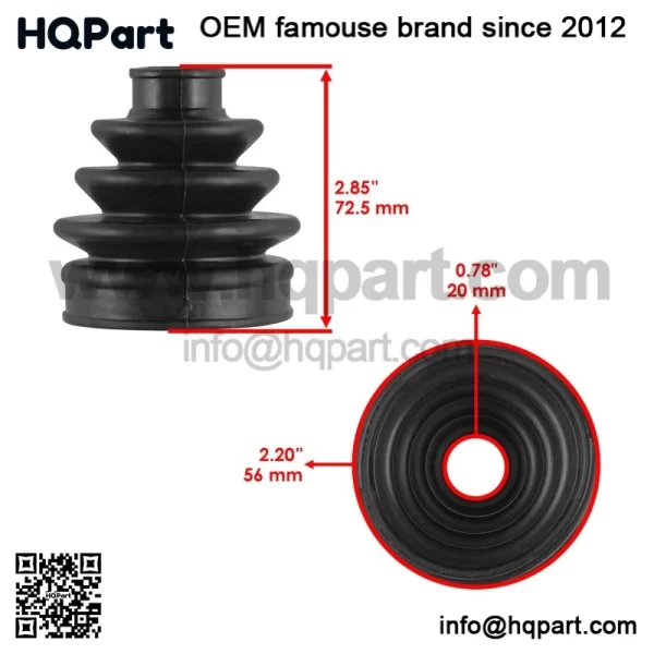 Front Axle Inner & Outer CV Boot Kit For Yamaha Kodiak 450 YFM450 EPS 2022-2025 - Image 2