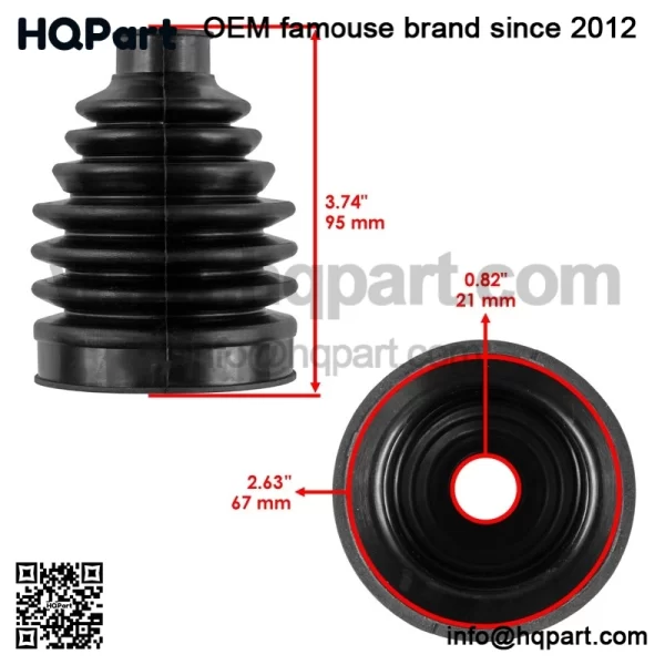 Front Axle Inner Outer Boot Kit For Yamaha Kodiak 700 YFM700 / YFM700 EPS 22-25 - Image 3