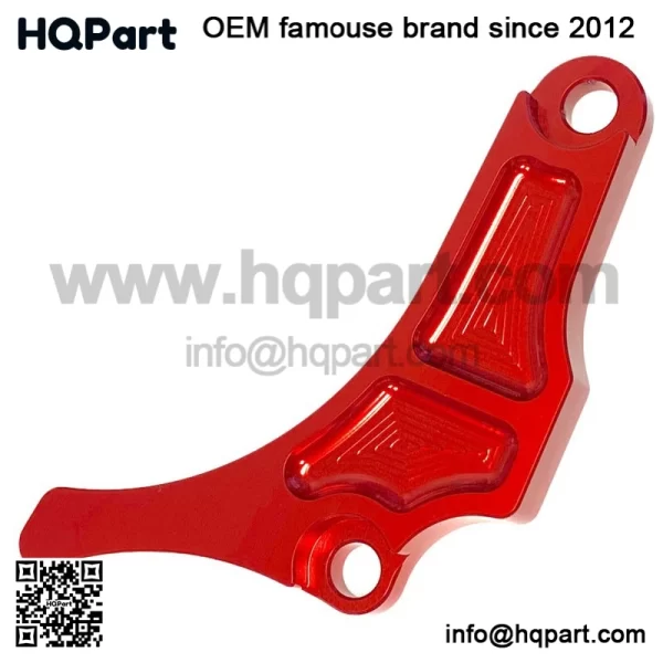 Yamaha YFZ450 Red Motor Engine Case Saver Chain Guard Billet CNC 2004-2013 - Image 3