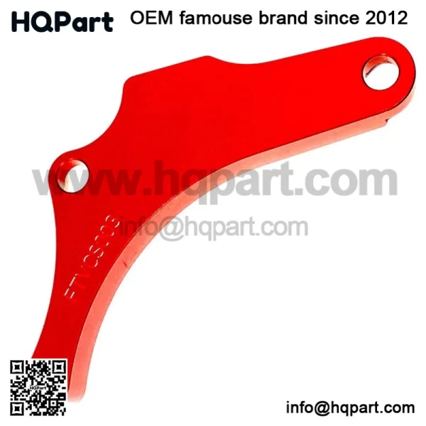 Yamaha YFZ450 Red Motor Engine Case Saver Chain Guard Billet CNC 2004-2013 - Image 5