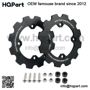 Dual Sprocket Guard Chain Protector For Yamaha Raptor 700 YFM700 2006-2024 Black