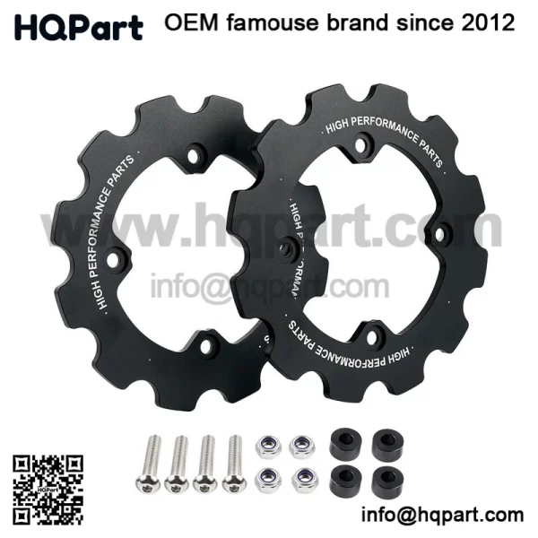 Dual Sprocket Guard Chain Protector For Yamaha Raptor 700 YFM700 2006-2024 Black