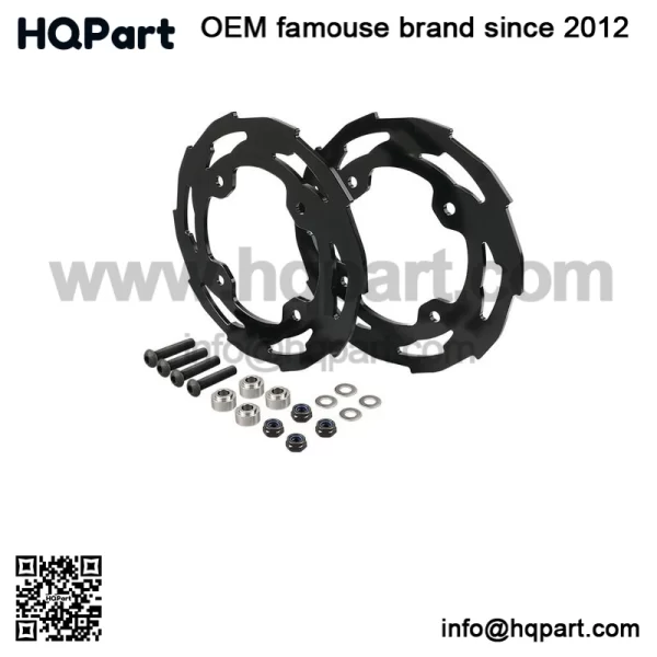 For Yamaha YFZ450R ATV Rear Dual Sprocket Guard Chain Cover Protection 2009-2023