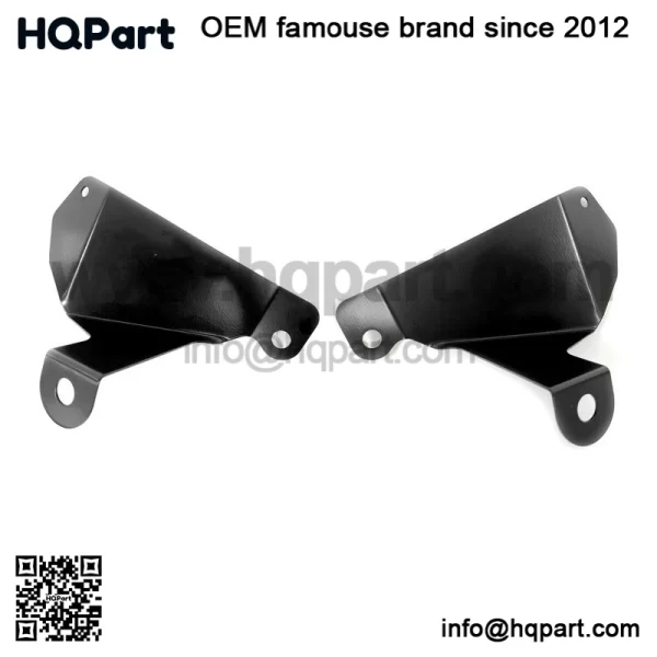 Front Head Light Block Off Plates Guards Black Yamaha YFZ450R