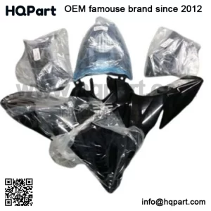 7 Piece YFZ450R Black OEM Yamaha Complete Set Plastics Brand New 09-2025