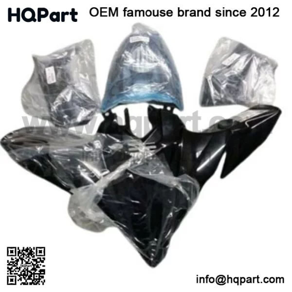 7 Piece YFZ450R Black OEM Yamaha Complete Set Plastics Brand New 09-2025