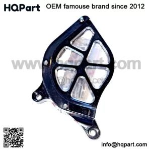 YAMAHA YFZ 450R, 450X ENGINE CASE SAVER & FRONT SPROCKET COVER 2009-2024 BLACK