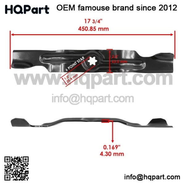 112-0316 112-0330 50" Deck Blade & Nut For Toro LX500 SL500 GT2100 GT2200 - Image 2