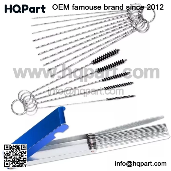 Carburetor Cleaning Kit Carb Dirt Jet Cleaner Tools 20 Needle 13 Wires Brush
