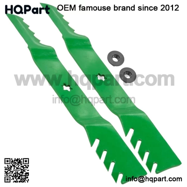 112-0315 1120315 42" Deck Blades w/ Nuts for Toro LX420 LX423 LX425 LX426 LX427 - Image 4